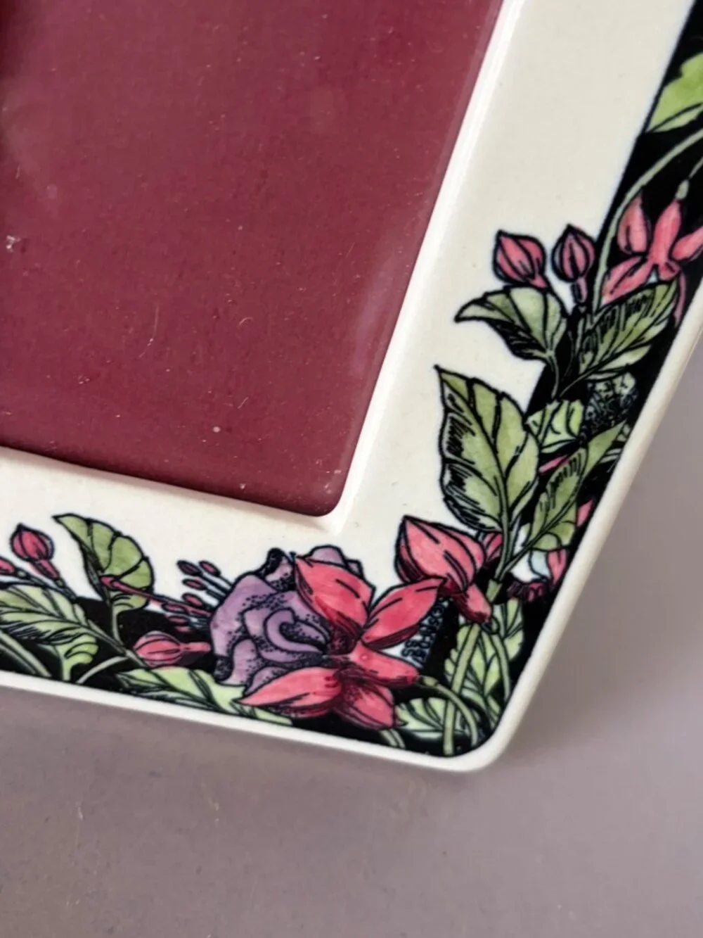 Hummingbird & Floral Ceramic Photo Frame 4